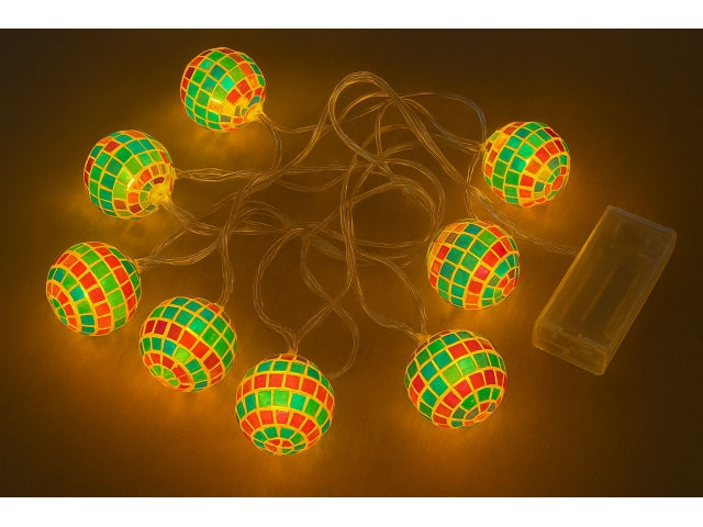 Girlanda LED Kule Mozaikowe Dekoracyjne Oświetlenie Bateryjne