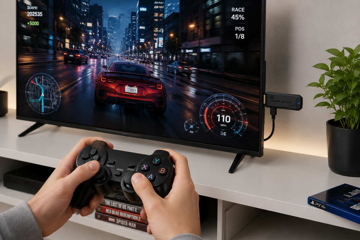 Bezprzewodowa Konsola do Gier 2.4 G z Dwoma Kontrolerami HDMI – zdjęcie 2