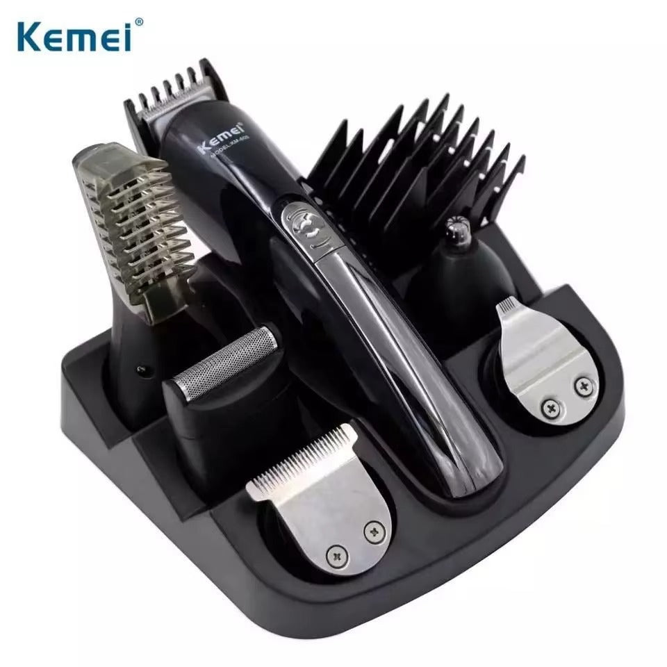 Zestaw Kemei KM-600 11w1 Trymer Akumulatorowy Męski Do Włosów i – zdjęcie 6