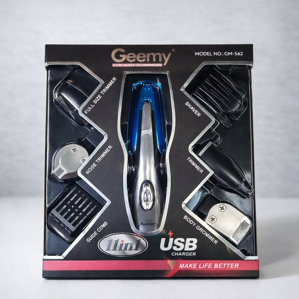 Geemy GM-562 Wielofunkcyjny Zestaw Do Pielęgnacji 11w1 USB – zdjęcie główne