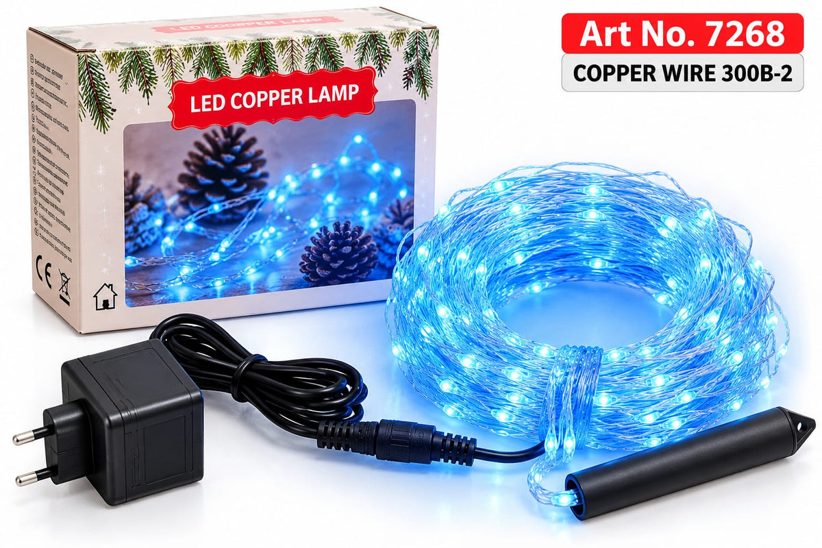 Girlanda LED na Druciku Miedzianym 3 M Biała – art. 7268