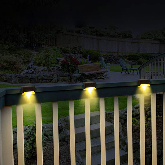 Solarne Lampy Schodowe LED - 4 sztuki