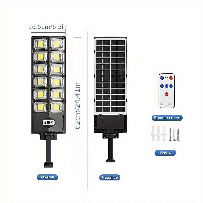Lampa Solarna Uliczna Ogrodowa Latarnia 2000 w 4500 – zdjęcie 4