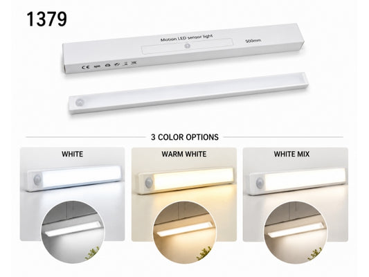 Lampa LED z Czujnikiem Ruchu 500 mm Oświetlenie Podszafkowe – zdjęcie główne