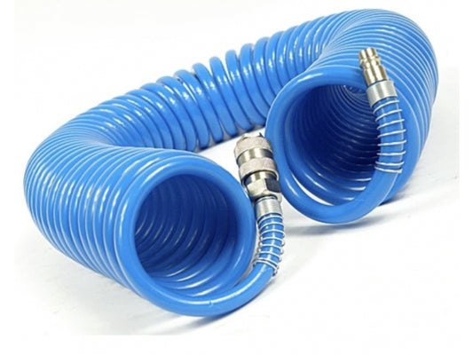 Spiralny Wąż Powietrzny ze Szybkozłączkami do Kompresora Warsztatowy