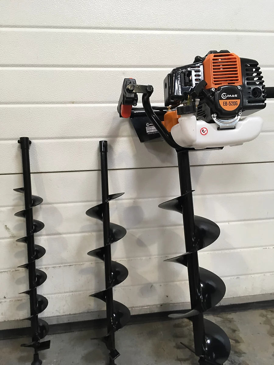 Spalinowa Wiertnica Glebowa z 3 Wiertłami - Idealna do Ogrodu