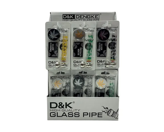 Fajka Szklana D&K z Młynkiem i Sitkami - Wysoka Jakość