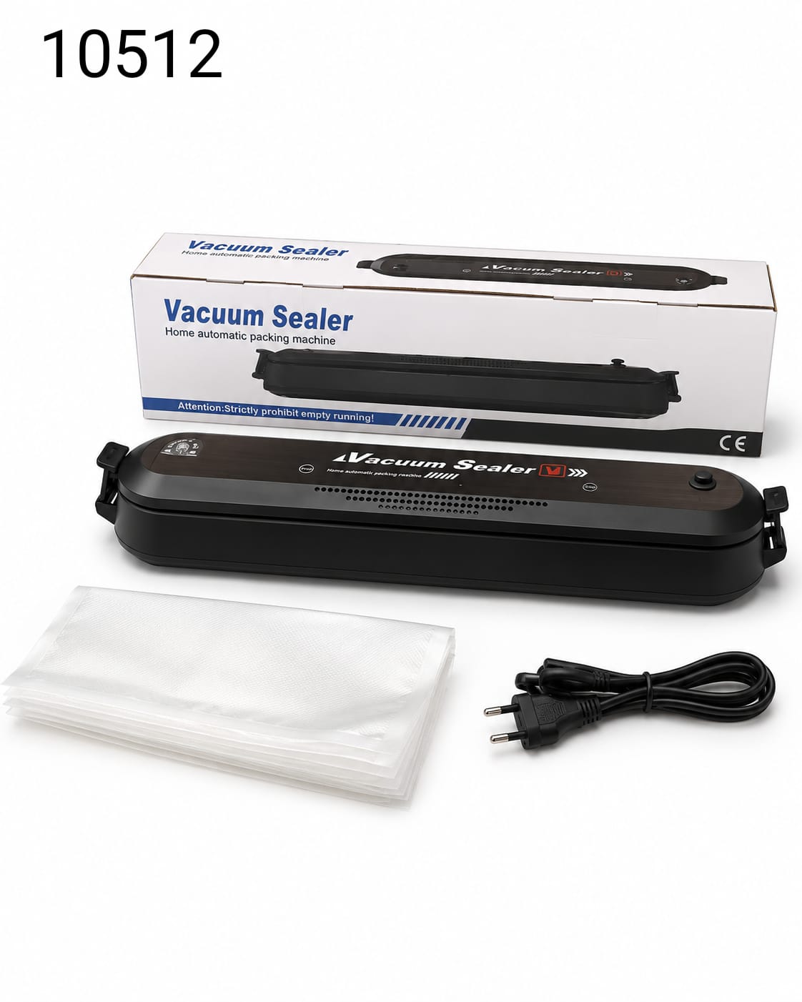 Vacuum Sealer Black With 10 Bags