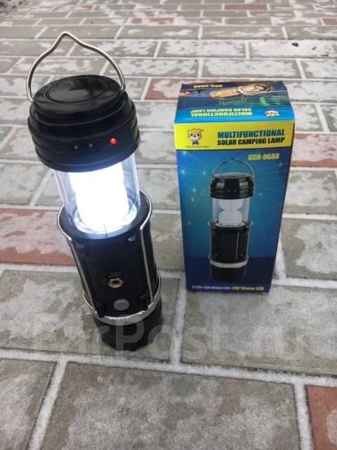 Wielofunkcyjna Lampa Solarna Kempingowa LED 2w1 Latarka