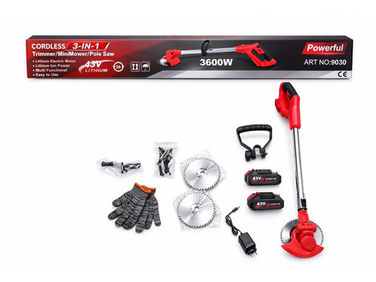 Akumulatorowa Podkaszarka Ogrodowa 3w1 43 V 3600 W – zdjęcie główne