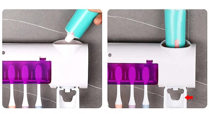 Zadbaj o higienę jamy ustnej z naszym sterylizatorem UV do szczoteczek. Eliminuje zarazki, dozuje pastę i utrzymuje porządek. Ładowany światłe