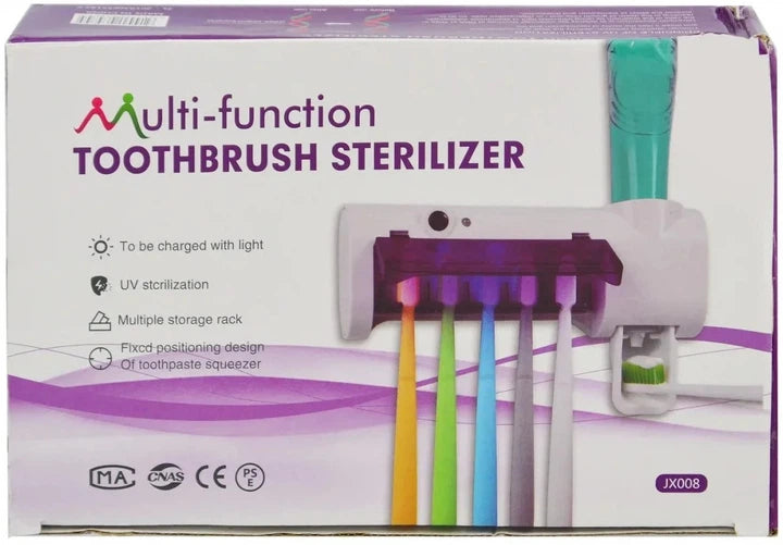 Zadbaj o higienę jamy ustnej z naszym sterylizatorem UV do szczoteczek. Eliminuje zarazki, dozuje pastę i utrzymuje porządek. Ładowany światłe