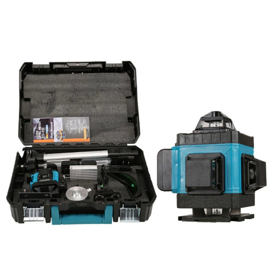 Niwelator Laserowy 3D/4D Zielony Samopoziomujący Zestaw Pro
