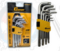 Klucze Torx Conan CR-V 9 szt. Zestaw Krótkich Kluczy T10-T50