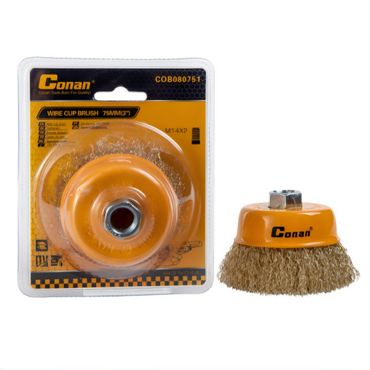 Szczotka Druciana Tarczowa Conan 75mm M14 do Szlifierek Kątowych