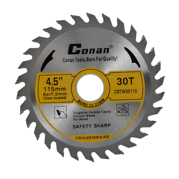 Tarcza Piła Tarczowa Conan 115mm 30T do Drewna Węglik Spiekany