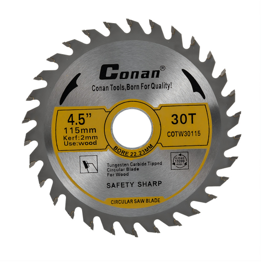 Tarcza Piła Tarczowa Conan 115mm 30T do Drewna Węglik Spiekany