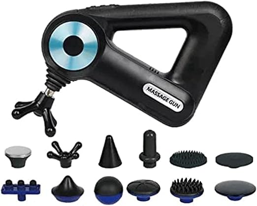 Pistolet do Masażu Udrażniającego z 10 Końcówkami | Ulga dla Mięśni