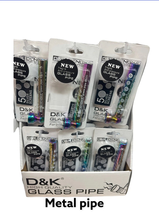 Fajka Szklana D&K Tęczowa z Sitkami - Wysoka Jakość