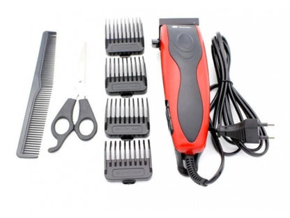 Profesjonalna Maszynka do Włosów Zestaw z Nasadkami, Nożyczkami, Grzebieniem