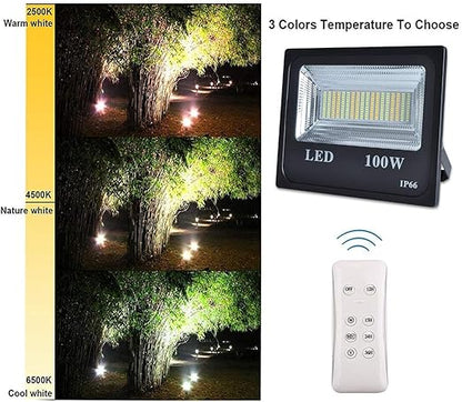 Naświetlacz Solarny LED IP67 z Pilotem – Oświetlenie Zewnętrzne