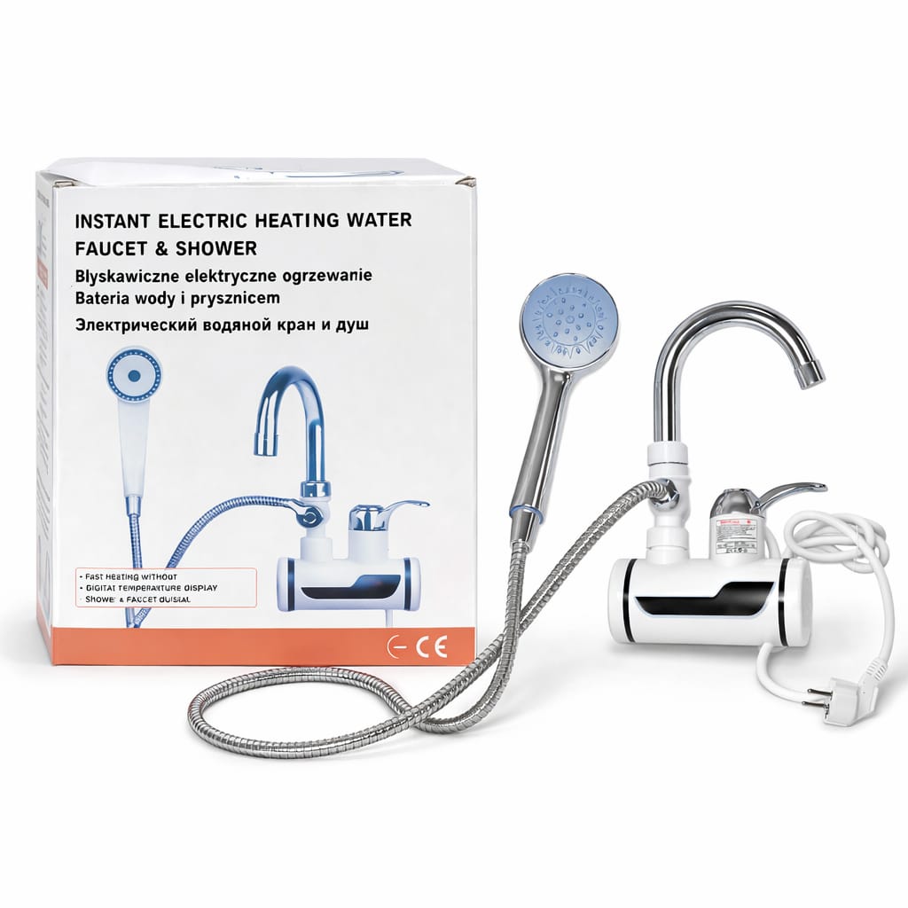 Digital Shower Water Heater Tap Wall Connection