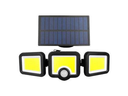 Solarna Lampa Zewnętrzna COB LED z Czujnikiem Ruchu do Ogrodu