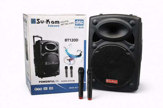 Przenośny Głośnik Bluetooth Su-Kam Falcon BT120D z Mikrofonami do Karaoke