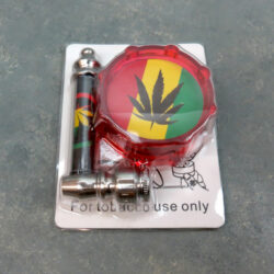 Młynek do Ziół i Fajka Zestaw - Różne Wzory | Gadżet Lifestyle