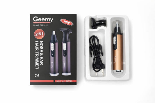 Geemy 2w1 Akumulatorowy Trymer do Nosa i Uszu GM-3112