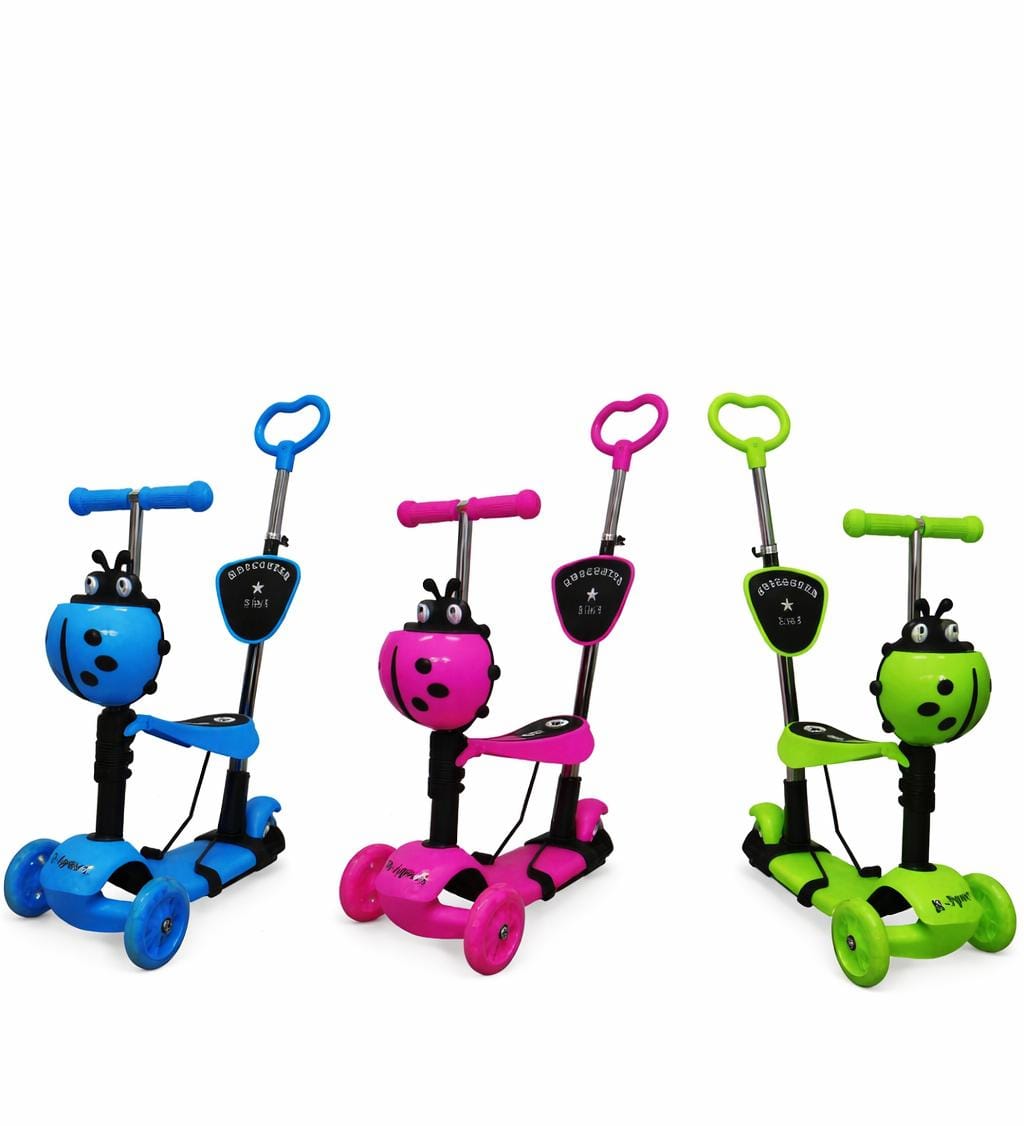 Kids Bike Blue 5 In One