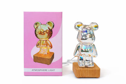 Lampa LED Miś 3D Holograficzny - Nastrojowe Oświetlenie Dekoracyjne
