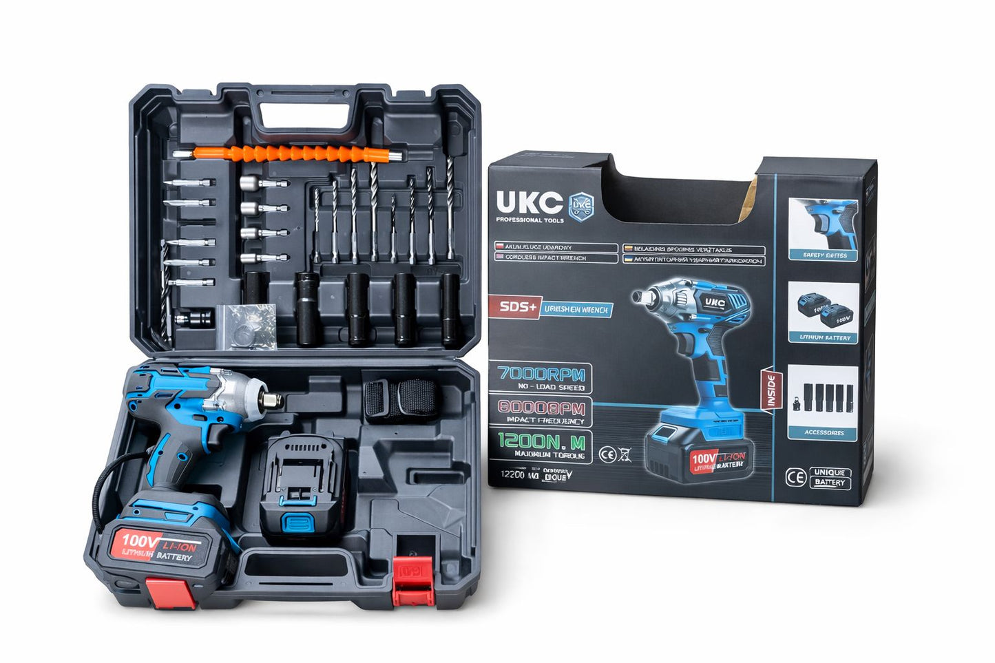 Cordless Impact Wrench With Accessories 1200N.M(5) DC