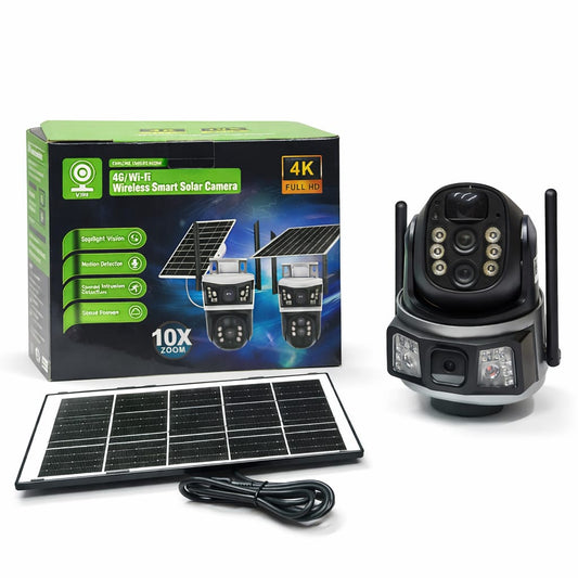 Kamera Bezpieczeństwa 4K 4G/Wi-Fi Solar PTZ 10X Zoom