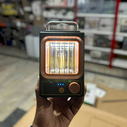 Latarnia Kempingowa Solarna Retro HS-8039 USB Ściemniana