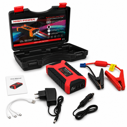Wielofunkcyjny Jump Starter 12V – Bezpieczny Rozruch Auta