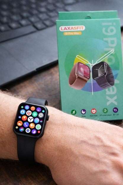 Smartwatch LAXASFIT i9 Pro Max z Monitorowaniem Zdrowia i Połączeniami BT