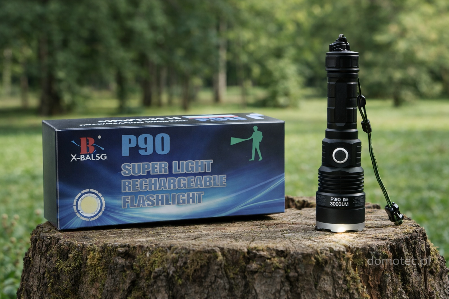 Latarka Taktyczna P90 Super Jasna z Zestawem Narzędzi Awaryjnych