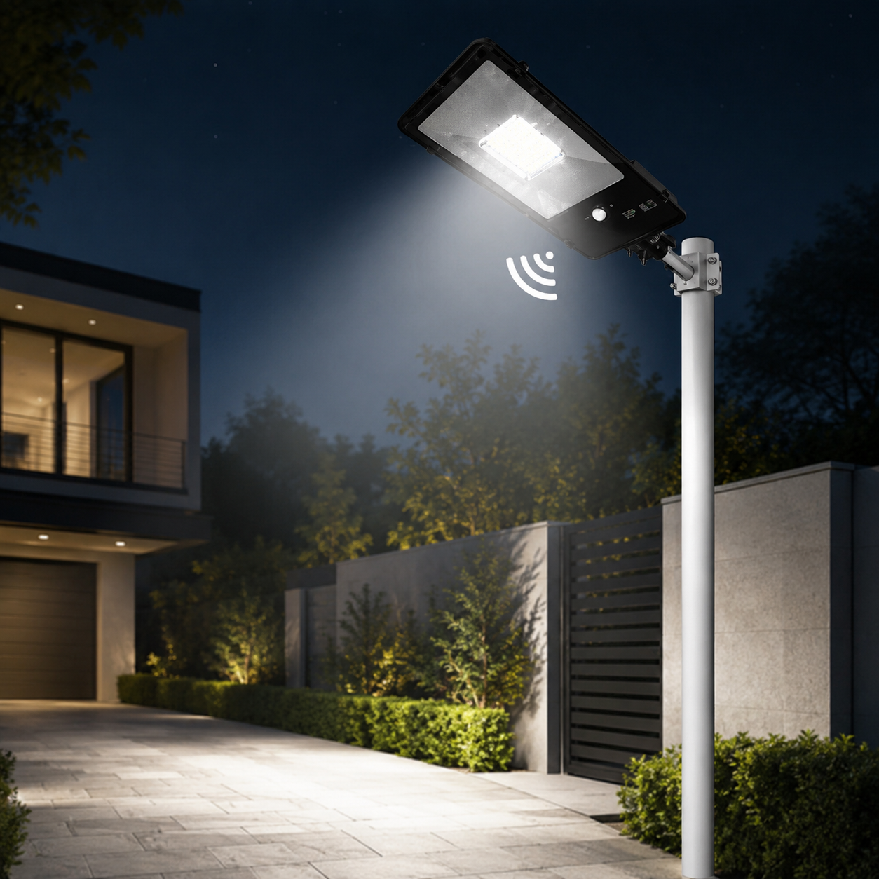 Solarna Lampa Ogrodowa LED z Czujnikiem Ruchu IP65