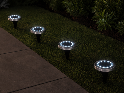 Lampy Solarne LED SL-600 Białe Światło 16 LED Zestaw 4 szt