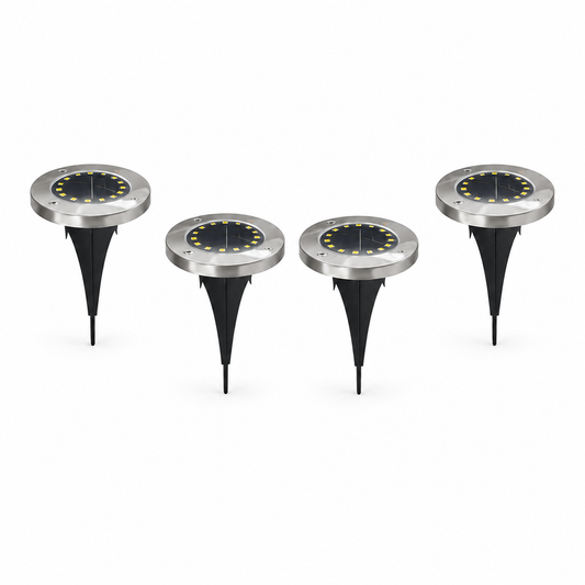 Lampy Solarne LED SL-600 Białe Światło 16 LED Zestaw 4 szt