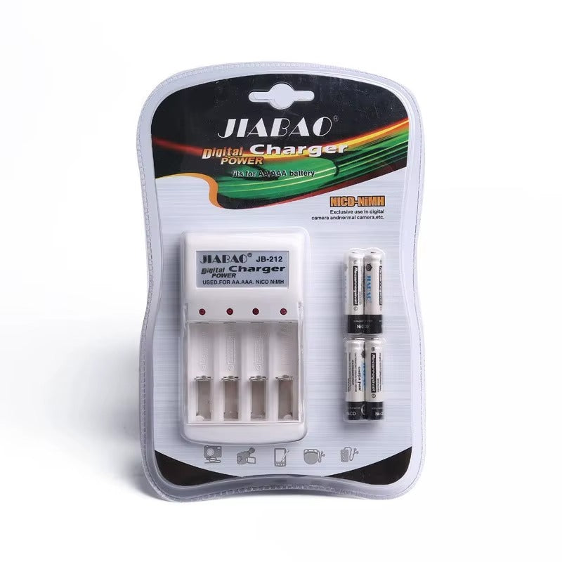 Ładowarka Jiabao AA/AAA z 4 Akumulatorkami AAA NiCD-NiMH