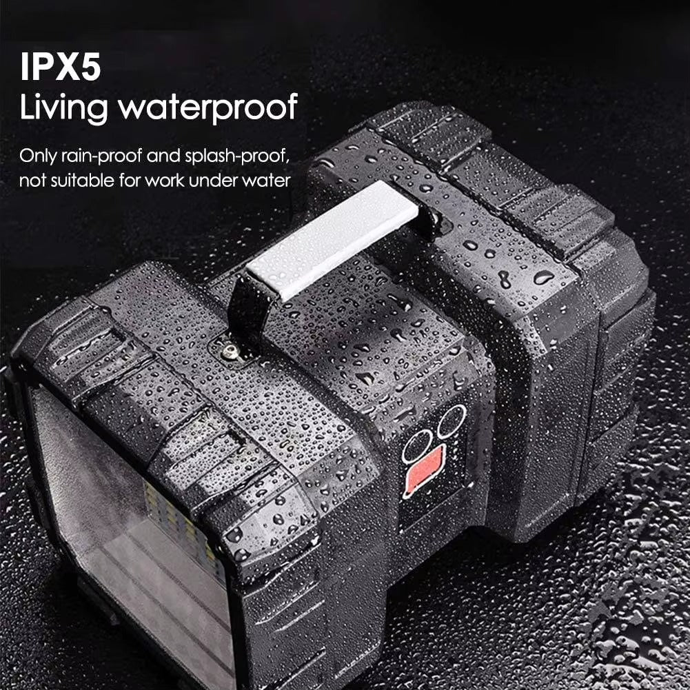 Akumulatorowy Szperacz LED USB 10000mAh - Wodoodporna Latarka Reflektor