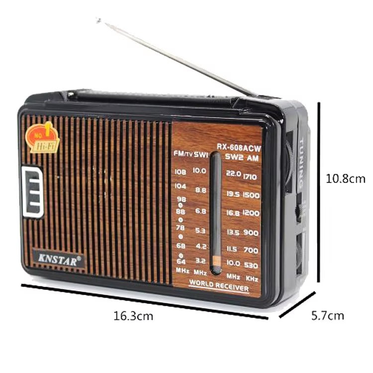 Radio Retro Golon RX-608ACW FM/AM/SW1/SW2 Xbass - Klasyczny Odbiornik