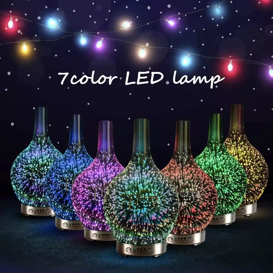 Dyfuzor Zapachowy Ultradźwiękowy 3D LED | Aromaterapia Dom