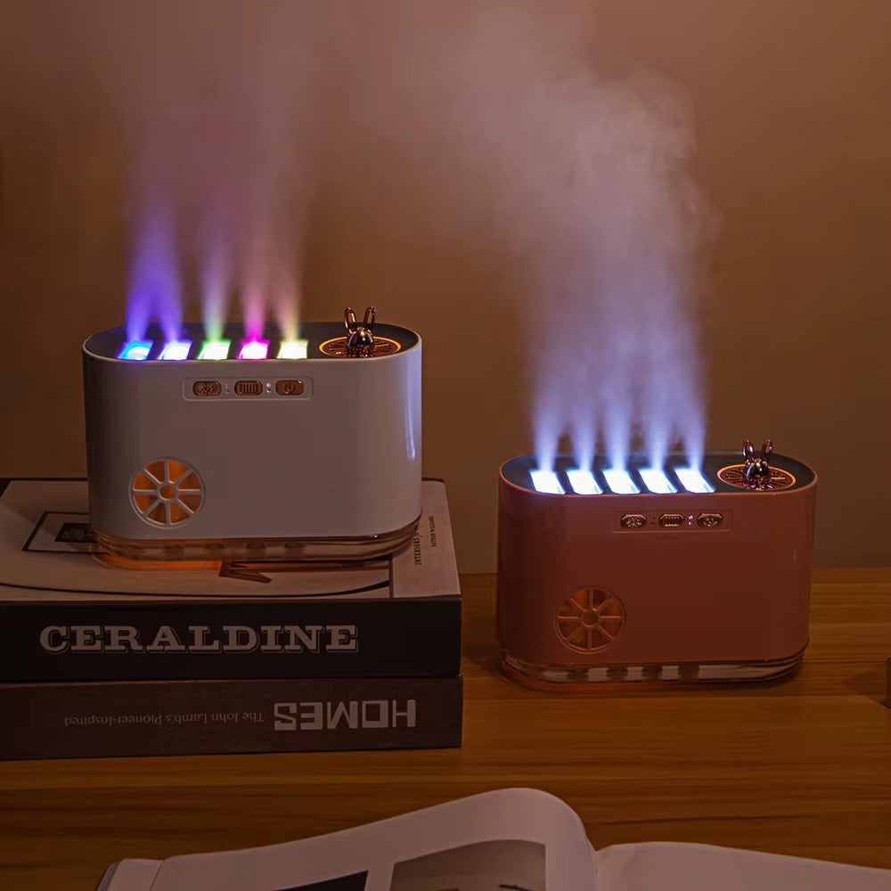 Nawilżacz Fontanna Muzyczna LED 700ml - Aromaterapia i Relaks