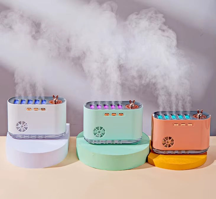 Nawilżacz Fontanna Muzyczna LED 700ml - Aromaterapia i Relaks