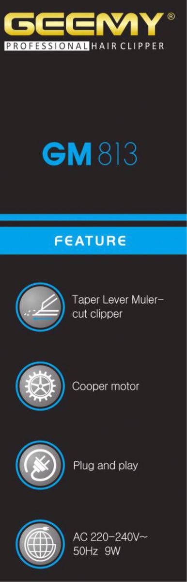 GEEMY GM813 Profesjonalna Bezprzewodowa Maszynka do Włosów
