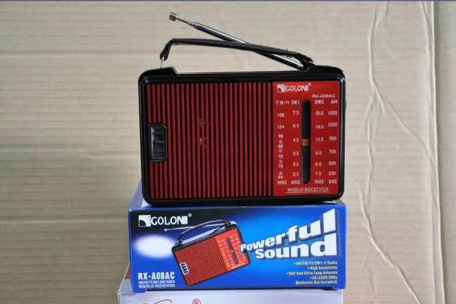 Radio Retro Golon RX-608ACW FM/AM/SW1/SW2 Xbass - Klasyczny Odbiornik