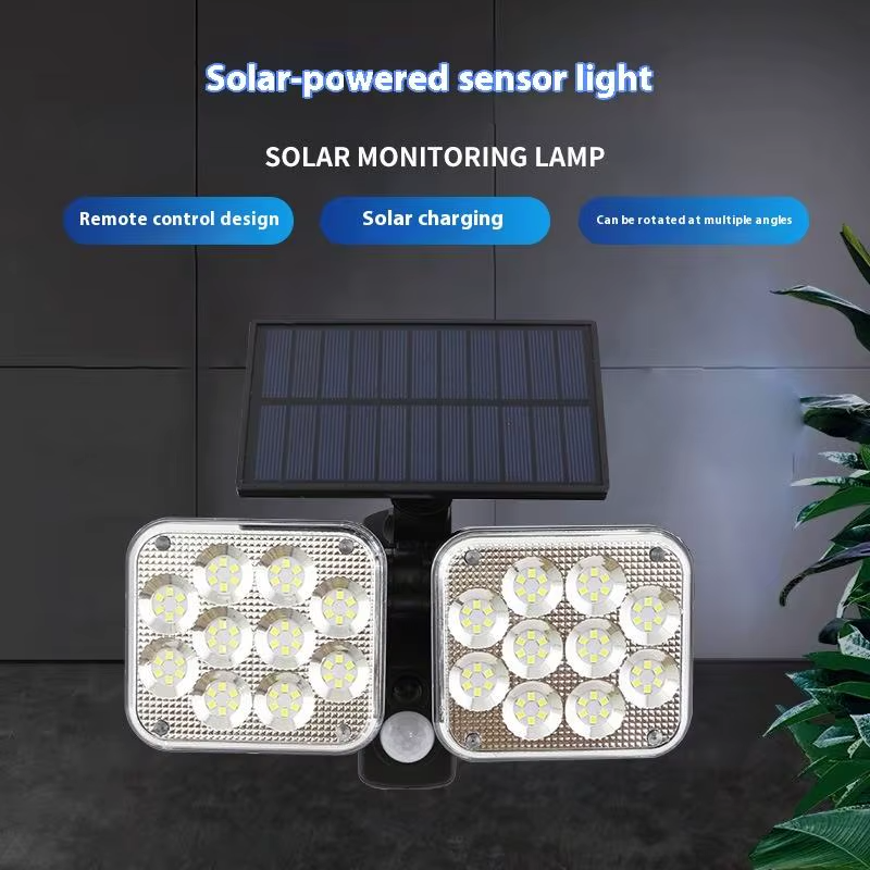 Solarna Lampa LED z Czujnikiem Ruchu - Oświetlenie Ogrodowe